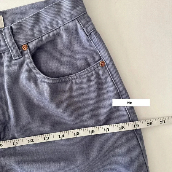 Vintage 90s NY Jeans Womens 6 Mom Easy Fit Faded Purple High Rise Tapered Denim - Picture 12 of 15